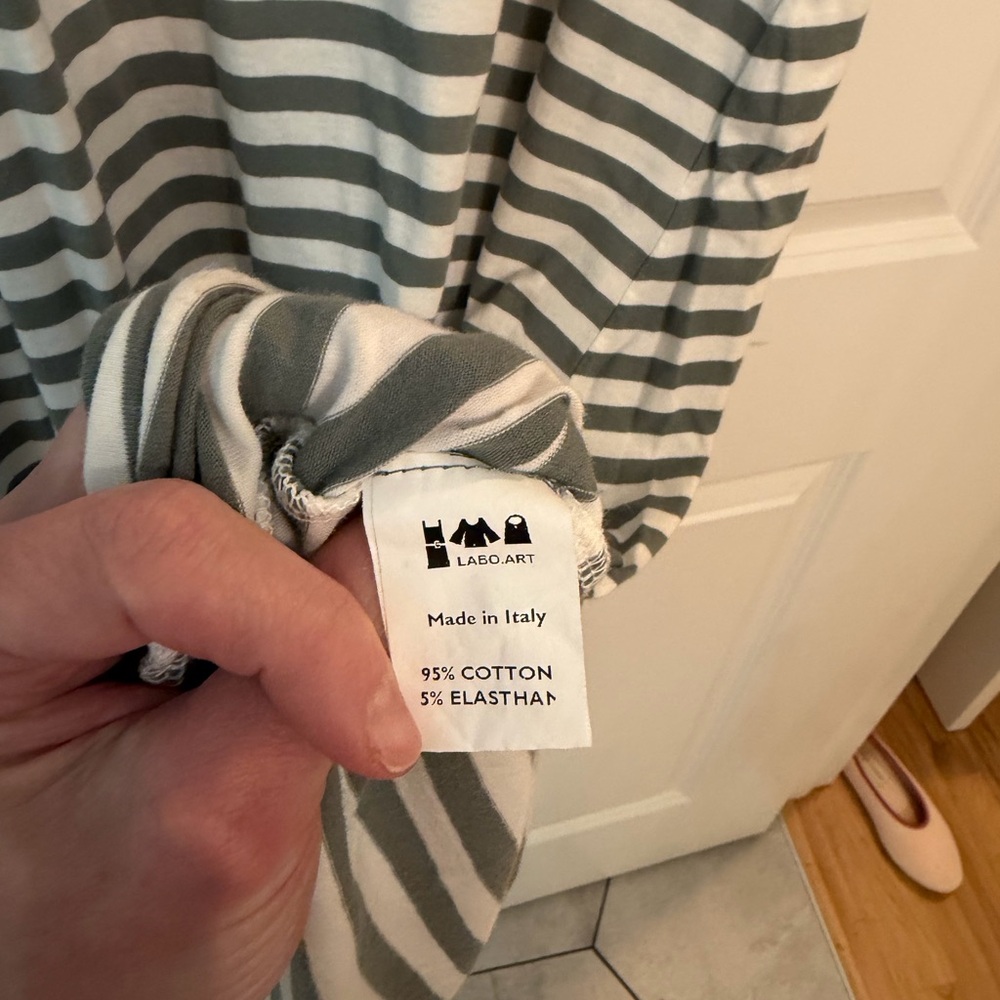 Labo.Art Gray Striped Women's Dress - Picture 4 of 5